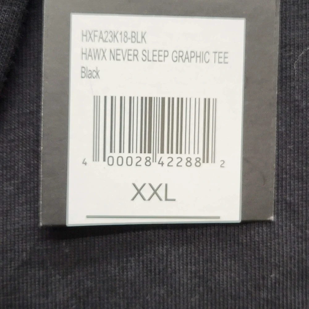 Hawx Men Shirt‎ 2XL Black Graphic Print Skull Wrenches Sleep Never Work Gear NWT